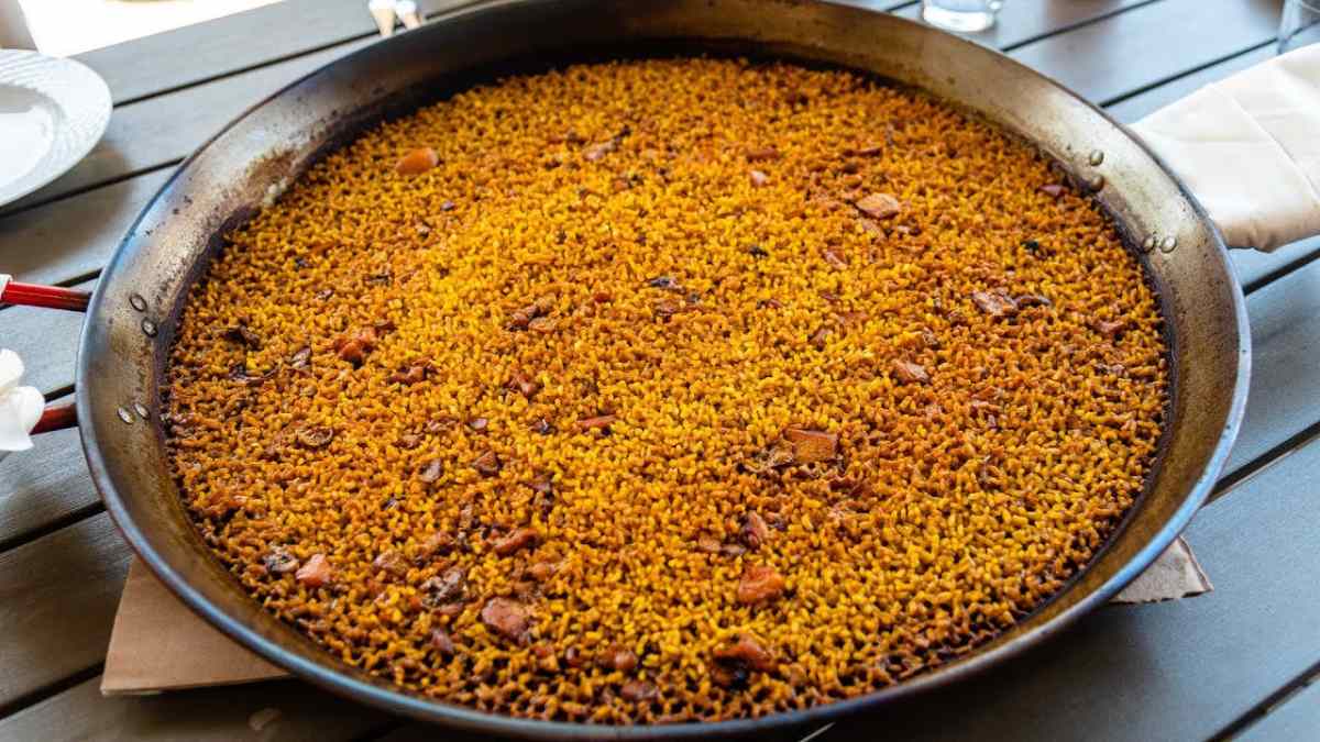 Arroz a banda en restaurante madrileño del barrio del Retiro.