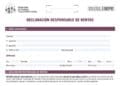 Formulario SEPE declaración responsable subsidio por desempleo cada 3 meses.