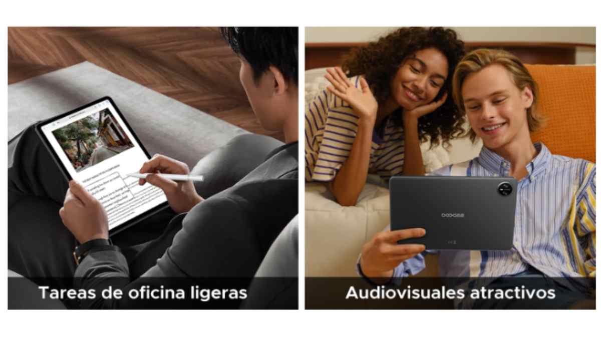 Tablet Android DOOGEE Tab A9 de 10 pulgadas con lápiz y accesorios para trabajo y ocio.