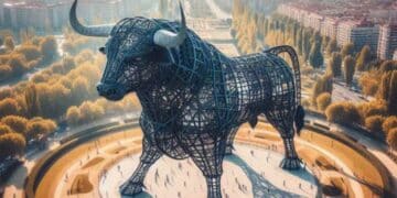 Toro gigante de 300 metros proyectado en España como la escultura más grande del mundo.