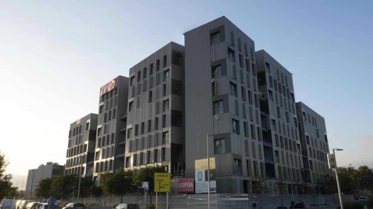 Edificio de viviendas de protección oficial en Madrid.