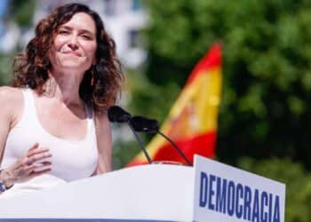 Ayuso durante un acto público