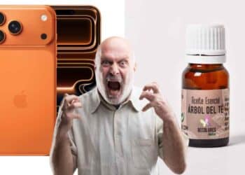 Hombre enfadado tras recibir aceite antipiojos en lugar de un iPhone comprado en Amazon.