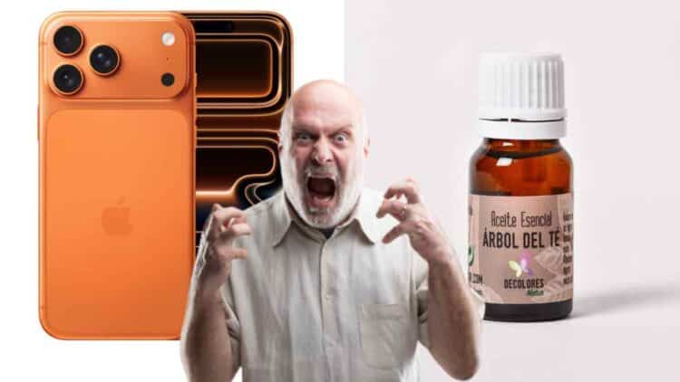 Hombre enfadado tras recibir aceite antipiojos en lugar de un iPhone comprado en Amazon.