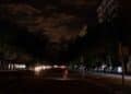 Calle de Madrid durante un corte de luz programado por Iberdrola en octubre de 2025