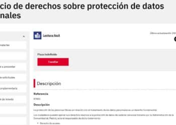 Ejercicio de derechos sobre protección de datos personales en la Comunidad de Madrid.