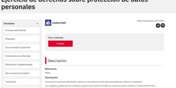 Ejercicio de derechos sobre protección de datos personales en la Comunidad de Madrid.