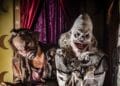 payasos terroríficos en el pasaje del terror del parque de atracciones de madrid halloween 2025.
