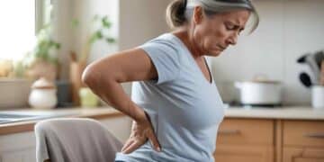 Mujer con dolor lumbar por síndrome de espalda fallida, ejemplo de incapacidad permanente reconocida por la Seguridad Social.