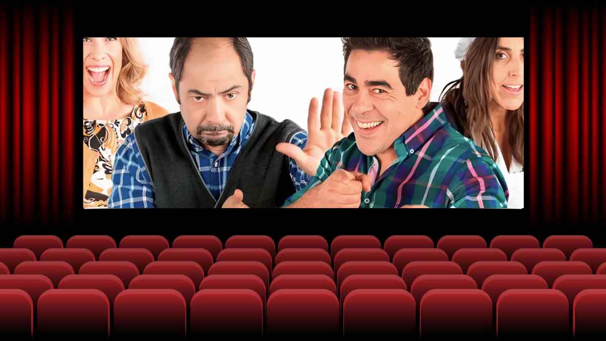 Personajes de La que se avecina en una proyección de cine por el estreno de la nueva temporada.