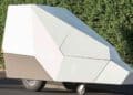 Radar remolque de la DGT para controlar velocidad en carretera.