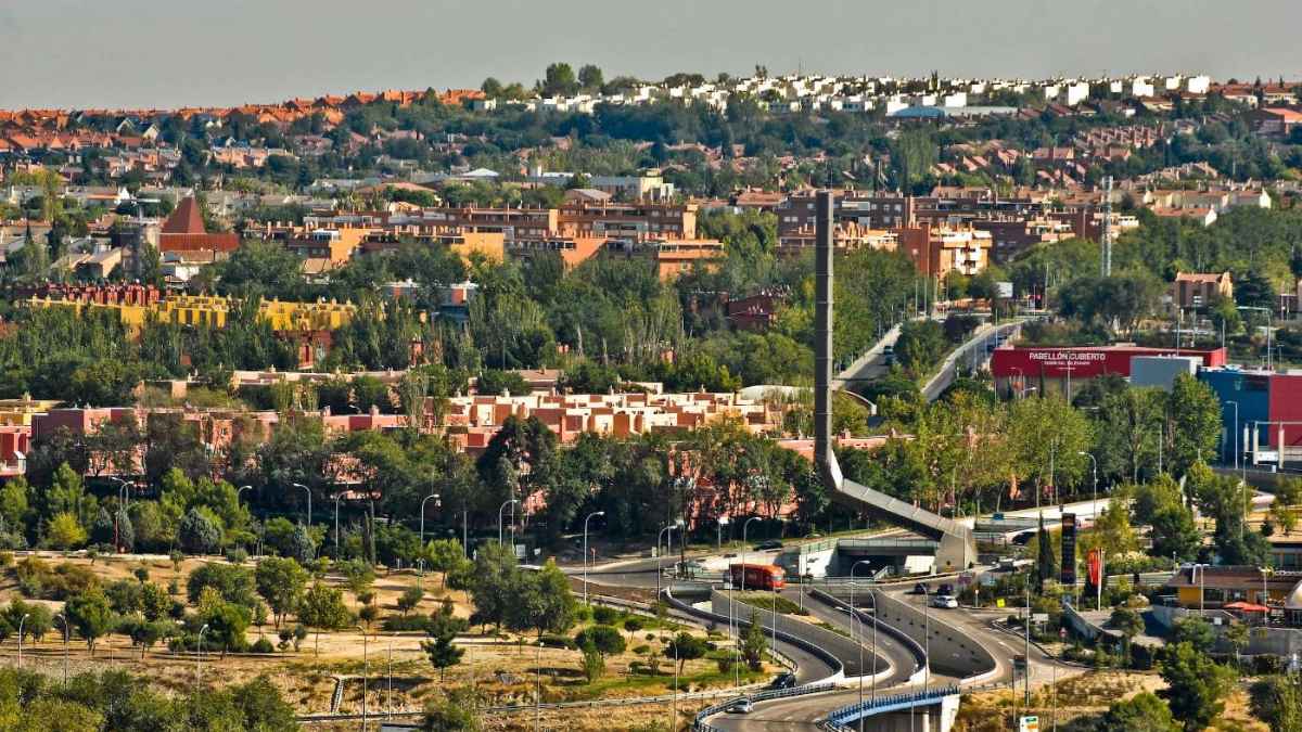 nuevo mapa de lindes entre rivas y madrid con vista panorámica de rivas vaciamadrid.