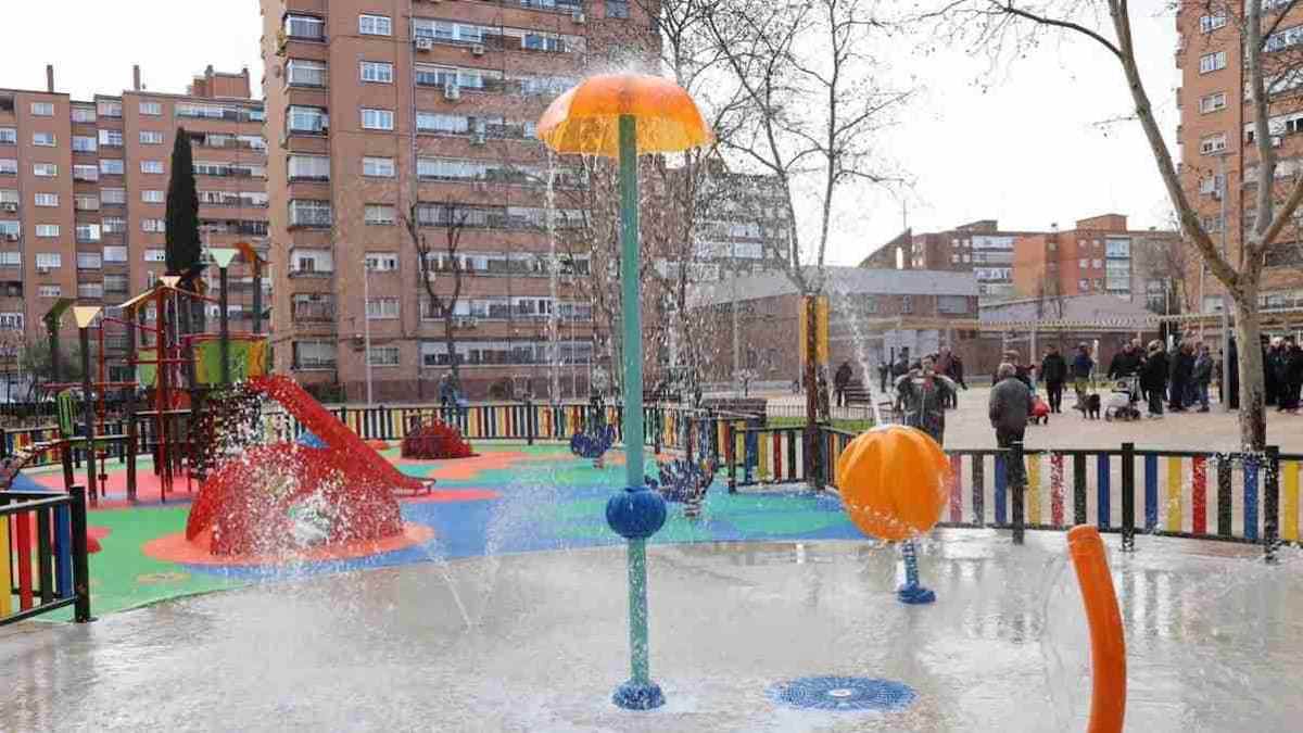 Parque con juegos de agua en Móstoles dentro de los planes municipales.