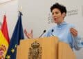 Ministra de Seguridad Social durante la presentación de la propuesta para ampliar la pensión de viudedad a parejas con hijos no casadas.