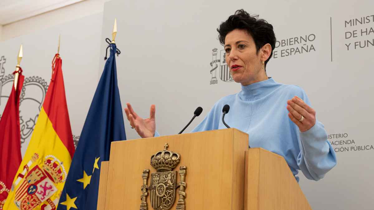 Ministra de Seguridad Social durante la presentación de la propuesta para ampliar la pensión de viudedad a parejas con hijos no casadas.