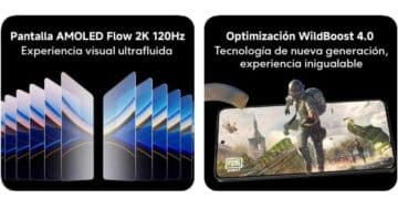 POCO F7 Ultra con pantalla AMOLED Flow 2K 120Hz y optimización WildBoost 4.0 para juegos.