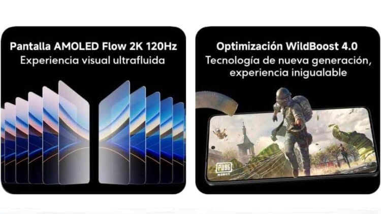 POCO F7 Ultra con pantalla AMOLED Flow 2K 120Hz y optimización WildBoost 4.0 para juegos.