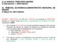 Formulario para reclamar la tasa de basuras en Madrid ante el Tribunal Económico-Administrativo.