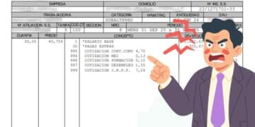 nómina con deducción por cotización MEI en 2026 según el BOE.