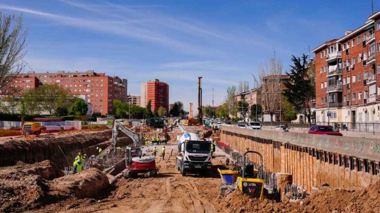 soterramiento a5 madrid obras tunel 300 metros excavados.