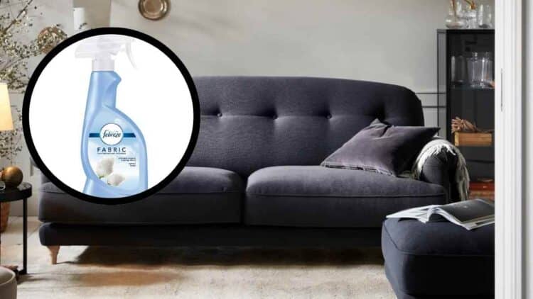 Spray Febreze con tecnología OdourClear para eliminar el mal olor de mantas y tejidos del hogar por 15 euros.