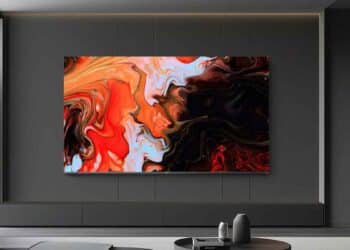Televisor Haier H75M80FUX de 75 pulgadas con Google TV en oferta por 999 euros.