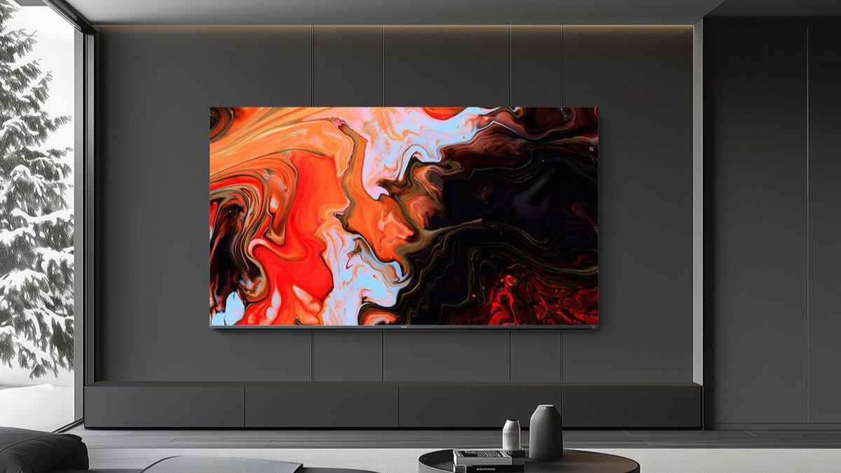 Televisor Haier H75M80FUX de 75 pulgadas con Google TV en oferta por 999 euros.