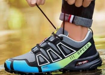 zapatillas de trail running ZVJV para hombre, antideslizantes y transpirables, con diseño deportivo y suela resistente.