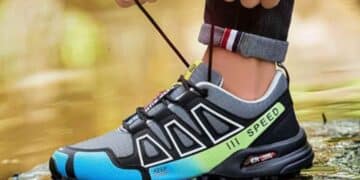 zapatillas de trail running ZVJV para hombre, antideslizantes y transpirables, con diseño deportivo y suela resistente.