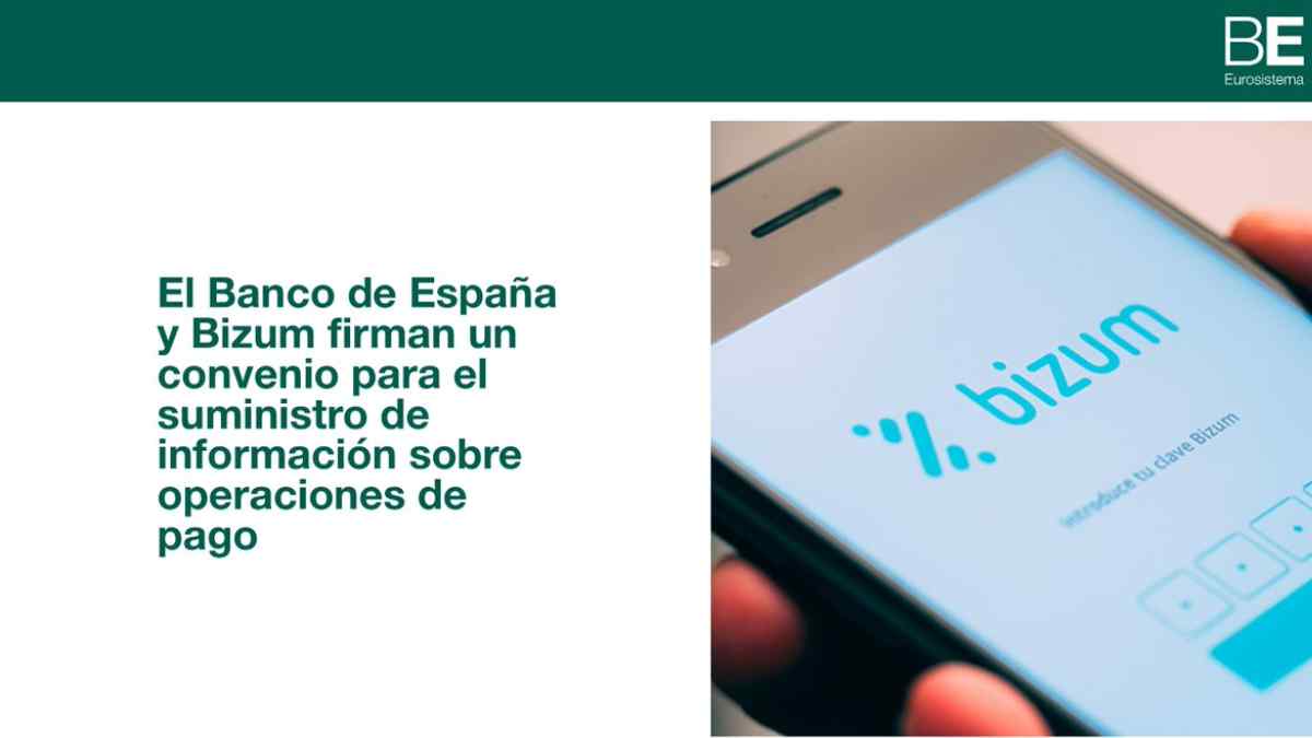 Convenio entre el Banco de España y Bizum para el suministro de datos estadísticos de pagos.