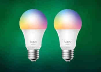 Bombilla inteligente Tapo L530E multicolor con casquillo E27 y descuento del 48 por ciento.