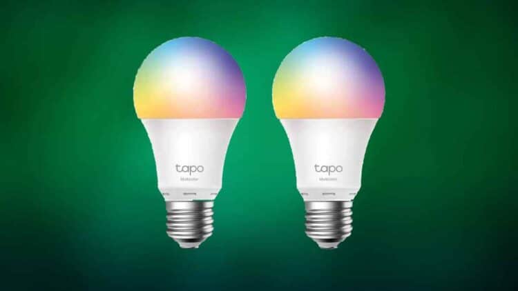 Bombilla inteligente Tapo L530E multicolor con casquillo E27 y descuento del 48 por ciento.