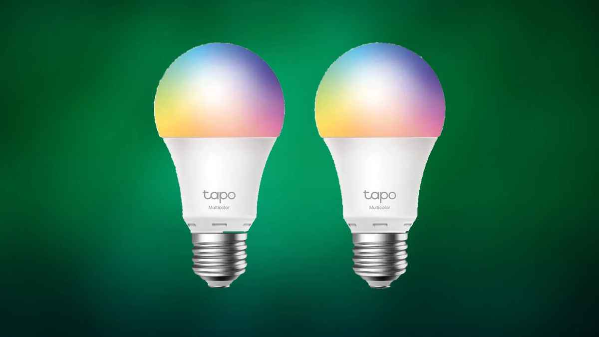Bombilla inteligente Tapo L530E multicolor con casquillo E27 y descuento del 48 por ciento.