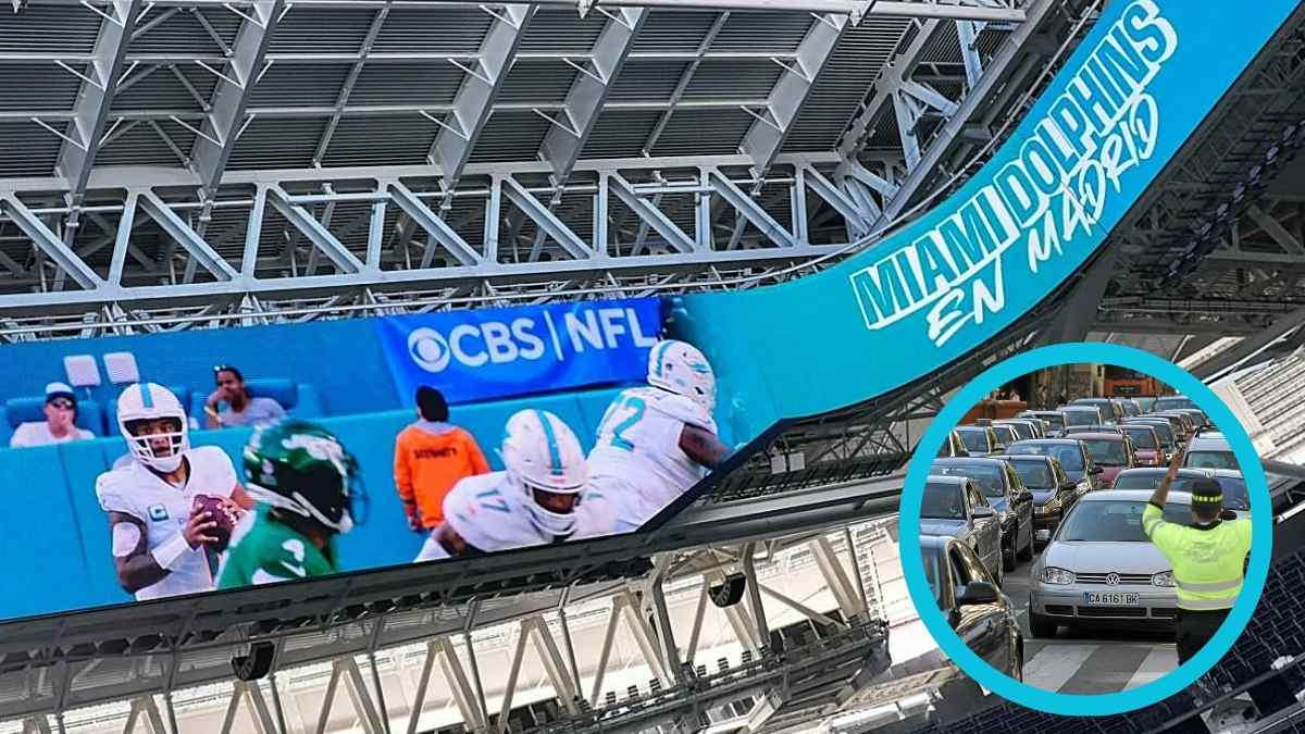 Cortes de tráfico en Madrid por el partido de la NFL en el Santiago Bernabéu.