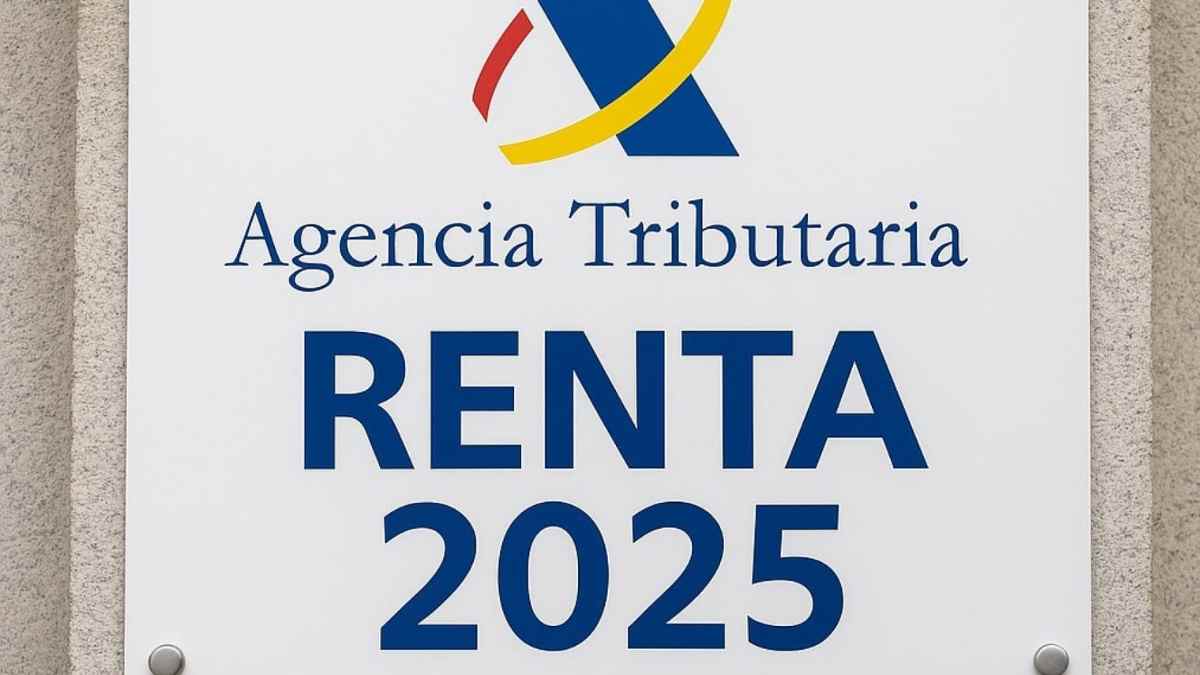 Cartel de la Agencia Tributaria sobre la Renta 2025.