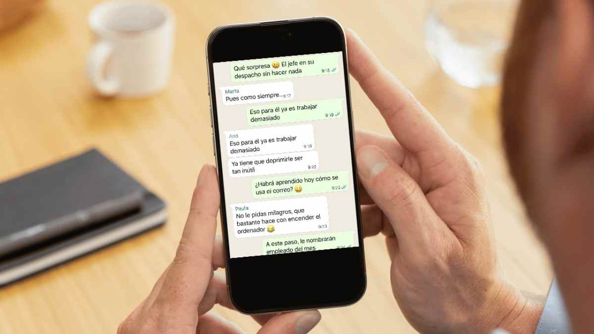 Chat de WhatsApp entre trabajadoras cuyo contenido provocó siete despidos declarados improcedentes por el TSJ de Baleares.