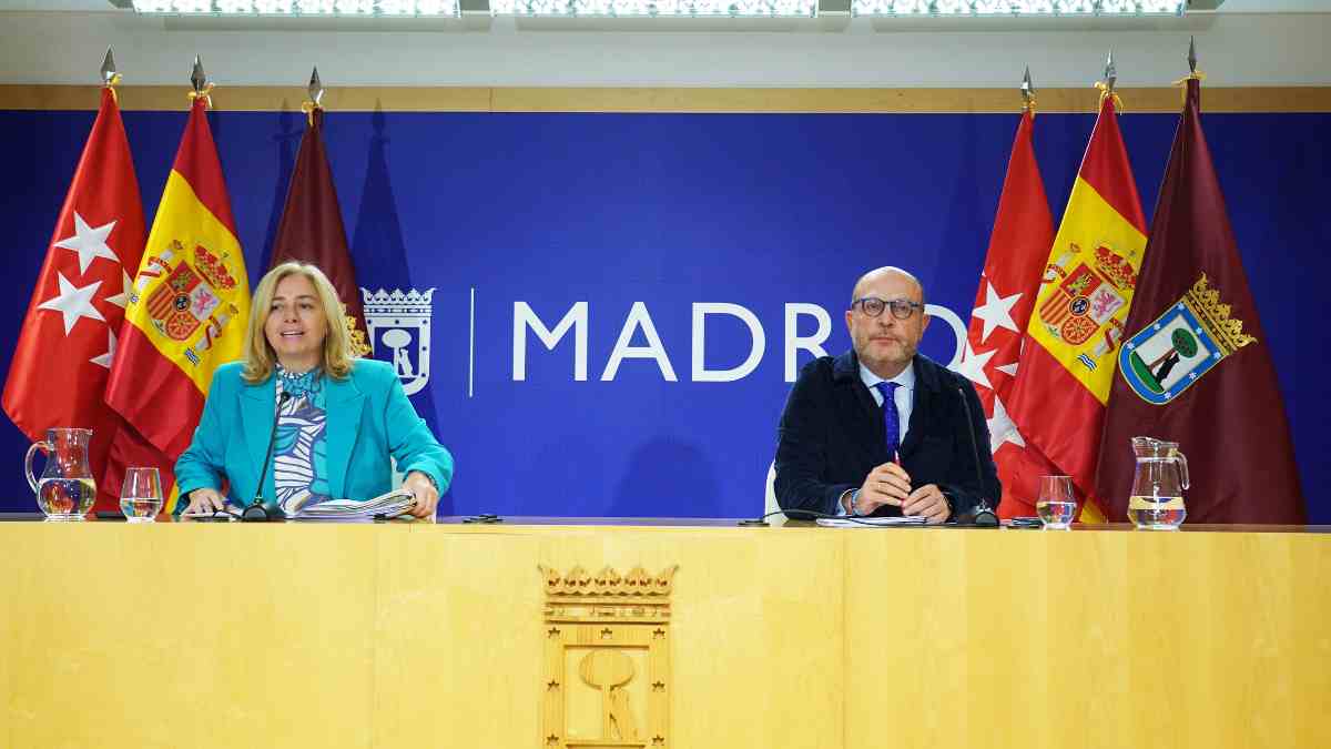 Rueda de prensa del Ayuntamiento de Madrid para presentar el plan de protección de la infancia.