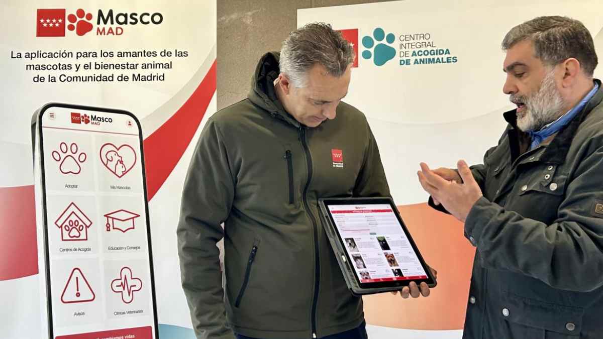 Renovación de la aplicación Mascomad de la Comunidad de Madrid para la adopción de mascotas.