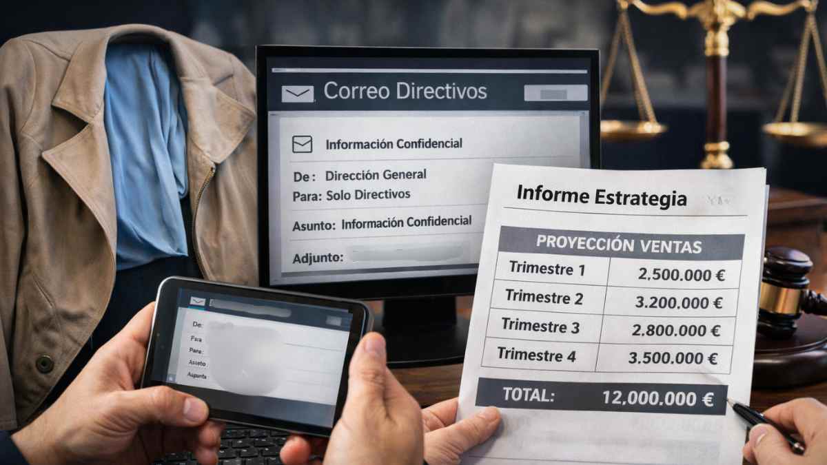 Despido procedente confirmado por el TSJ de Cantabria por acceso a correo de directivos y quiebra de confianza laboral.