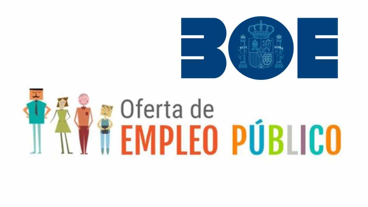 Imagen del BOE y oferta de empleo público con más de 1.600 plazas disponibles.