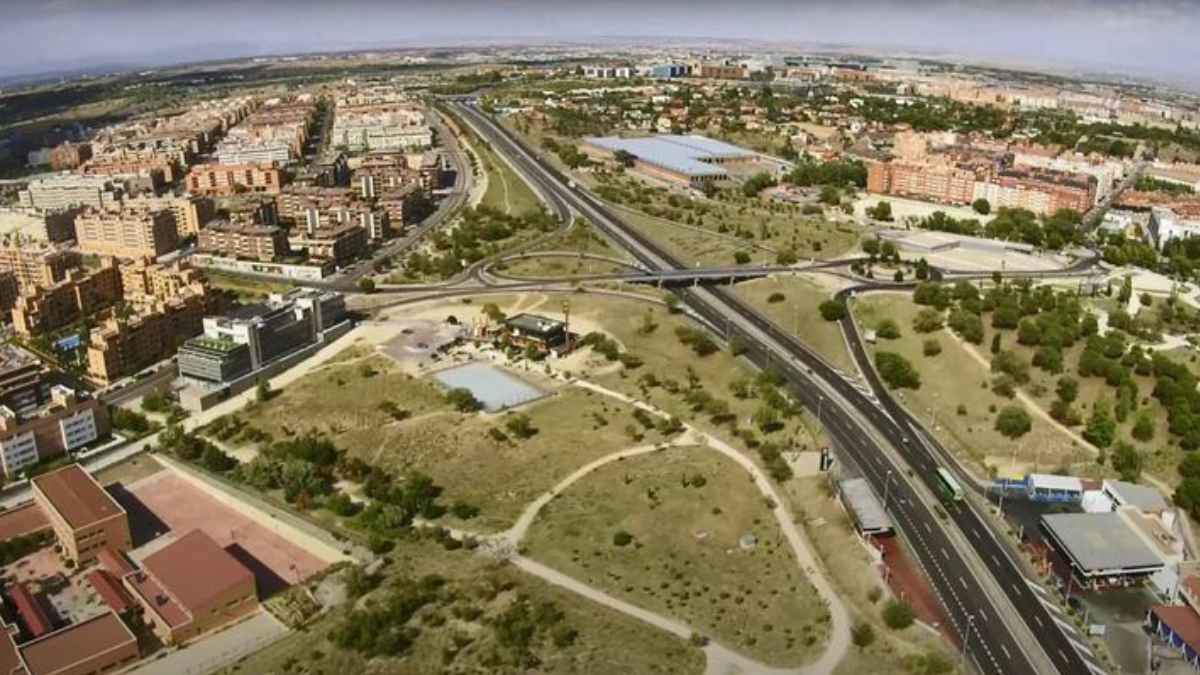 Vista aérea cantón de Montecarmelo.