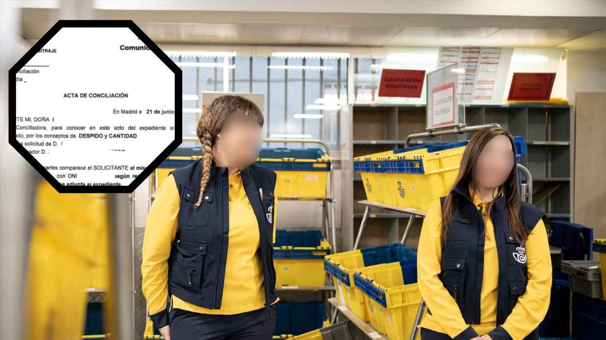 Trabajadoras de Correos tras un despido declarado nulo por vulneración de la garantía de indemnidad.