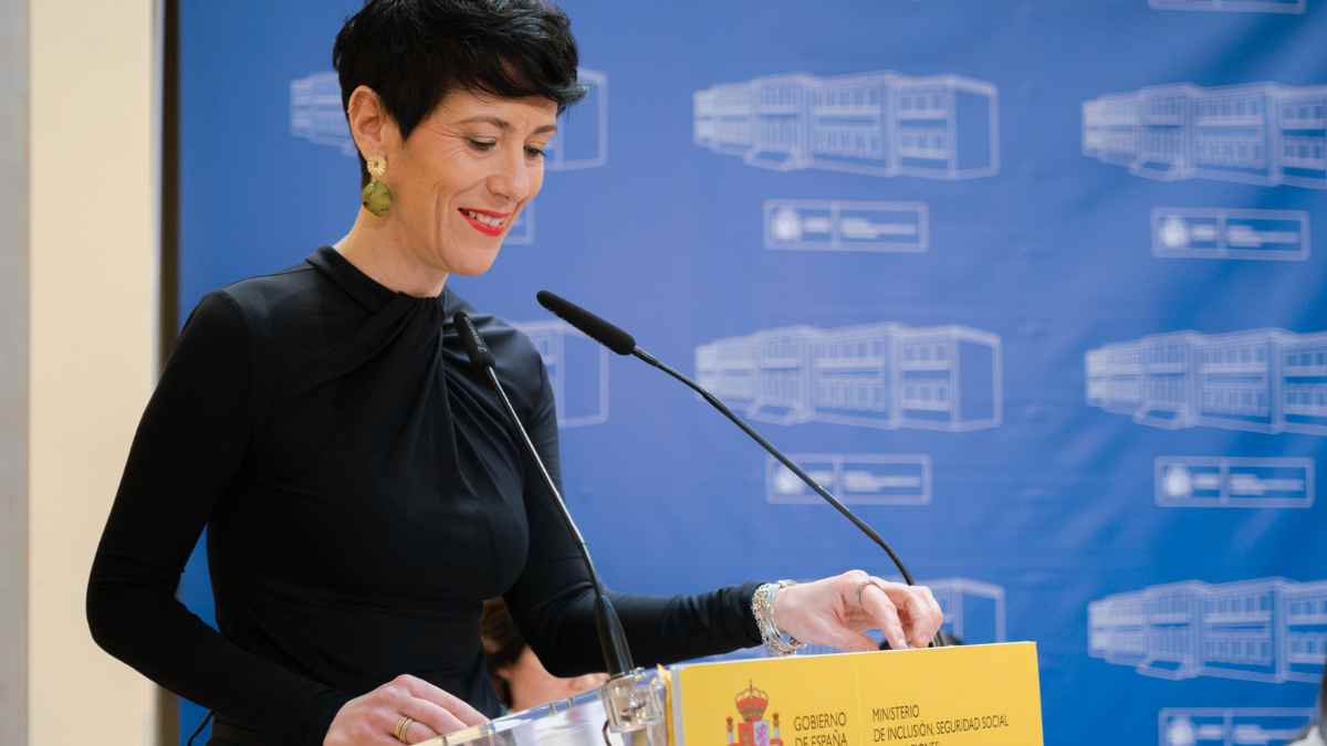 Portavoz del Ministerio de Inclusión y Seguridad Social durante una comparecencia sobre la jubilación en 2026