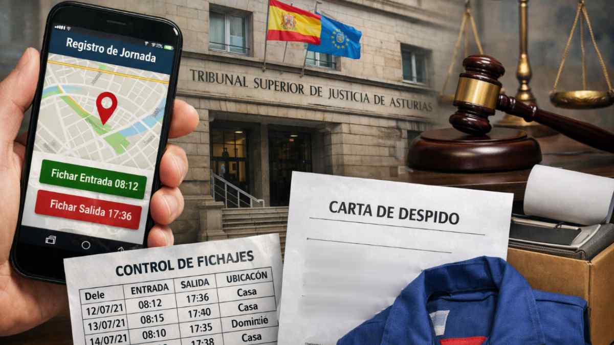 App de control horario con geolocalización y carta de despido avaladas por el TSJ de Asturias