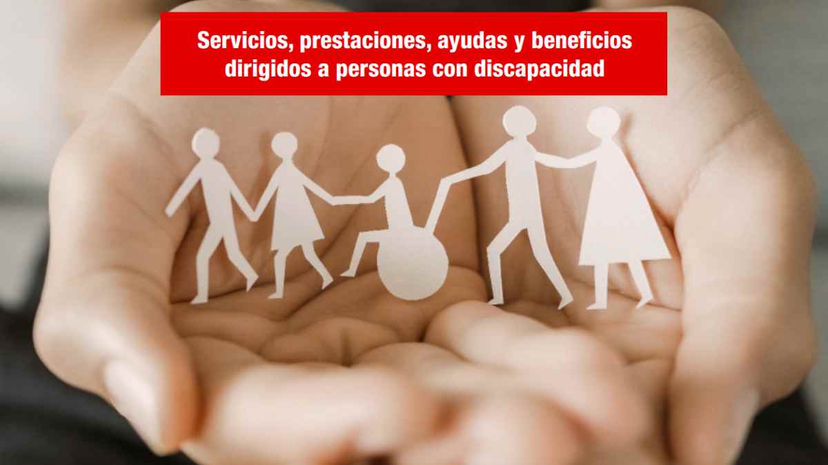 Personas con discapacidad representadas en una imagen sobre ayudas y prestaciones con un 33% de discapacidad