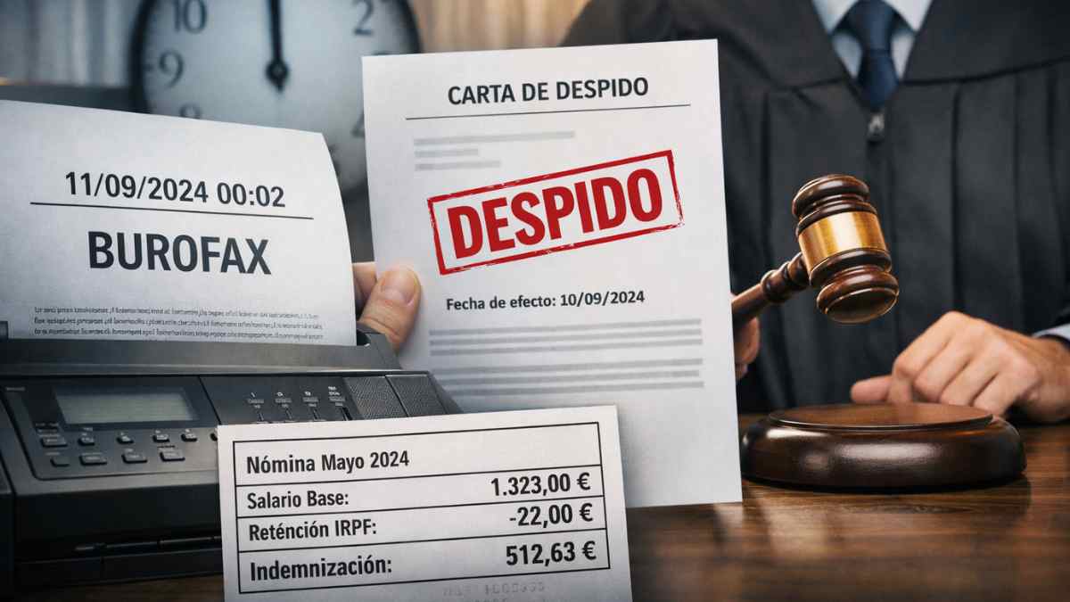 Burofax enviado de madrugada y carta de despido declarada nula por la justicia en Cantabria