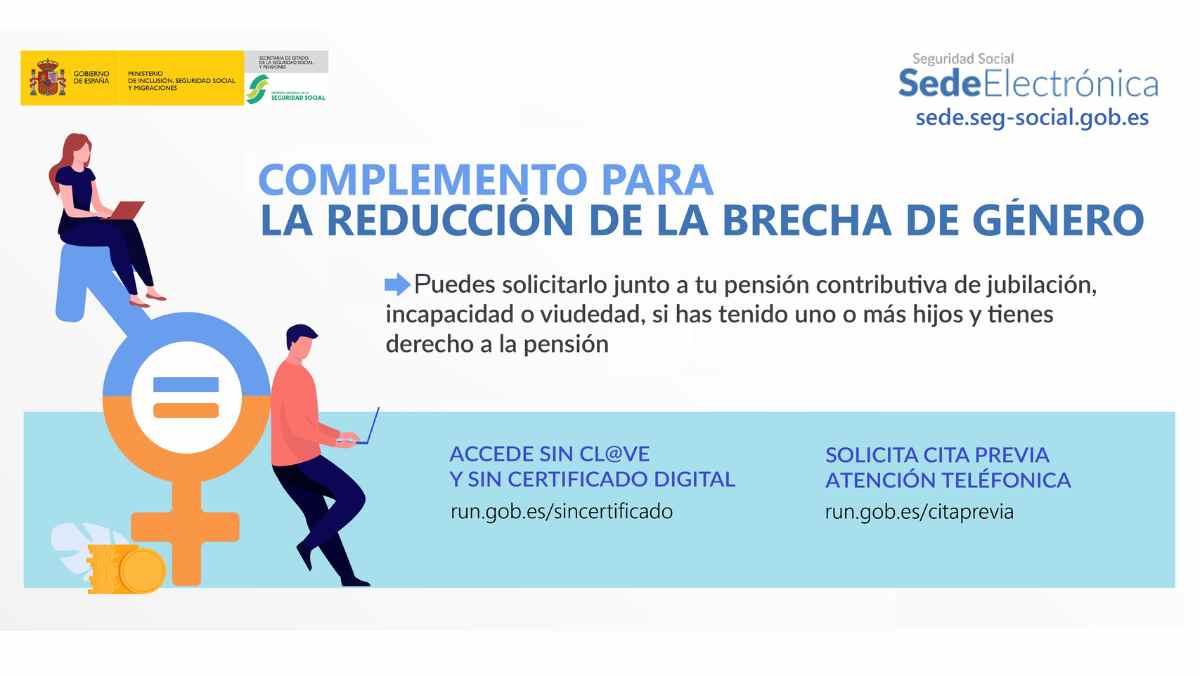 Complemento para la reducción de la brecha de género en la pensión de jubilación para mujeres