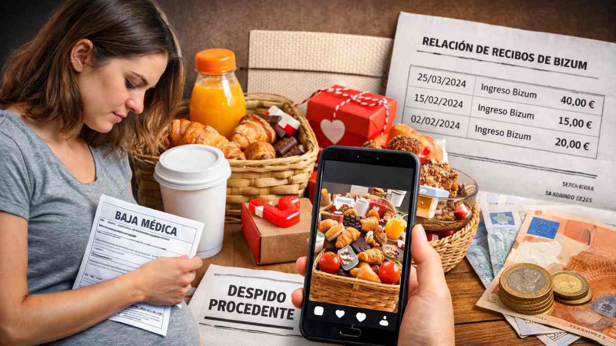 Trabajadora embarazada de baja médica con un negocio de desayunos en redes sociales durante una incapacidad temporal