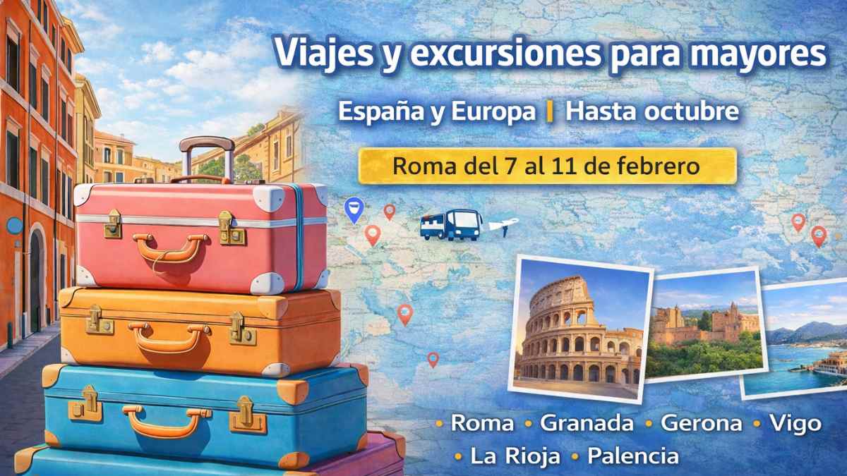 Viajes y excursiones para mayores de Fuenlabrada: 1.092 plazas por España y Europa hasta octubre