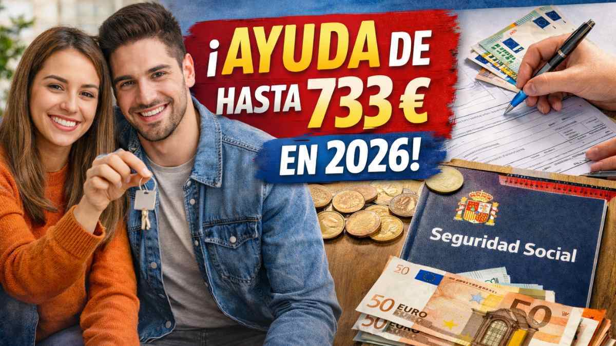 Jóvenes solicitando una ayuda económica de hasta 733 euros del Ingreso Mínimo Vital en 2026